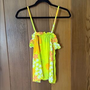 Eternal Summer Hawaii Natasha Top in Lime & Tangerine Dream